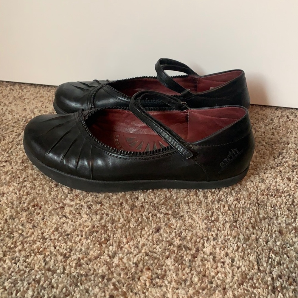 Earth Black Mary Janes